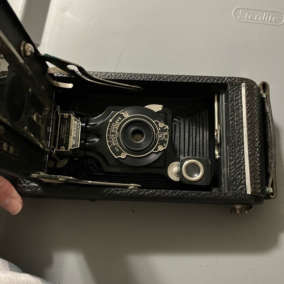 Kodak Junior No. 2c Autographic Black Classic Folding Film Camera - Picture 13 of 16